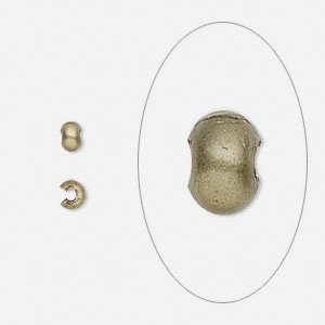 Шапочка для кримпа бронзовая (США), 10шт.